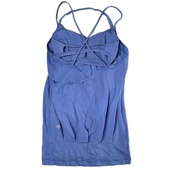 Lululemon Blue Padded Tank Top Size 2 - Picture 4 of 7